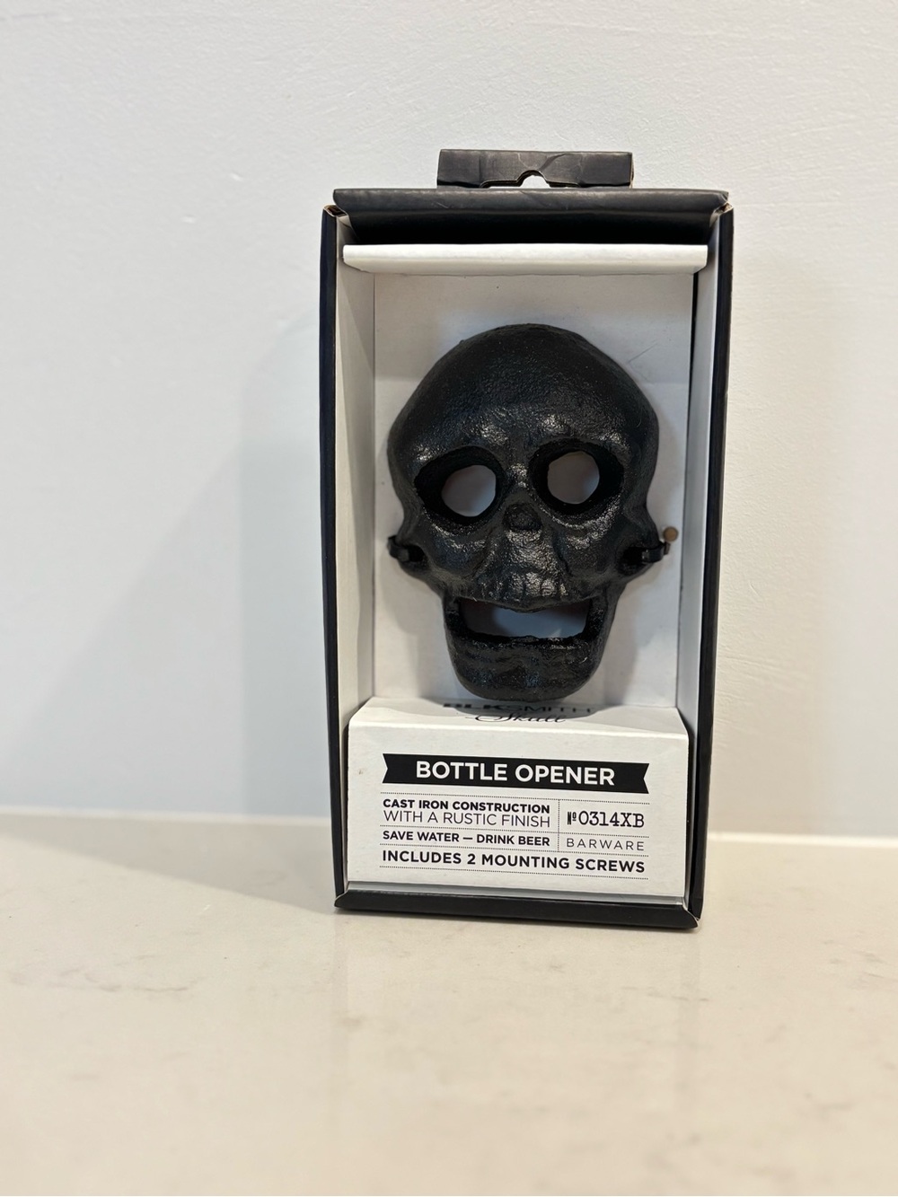 Blksmith barware skull bottle opener
